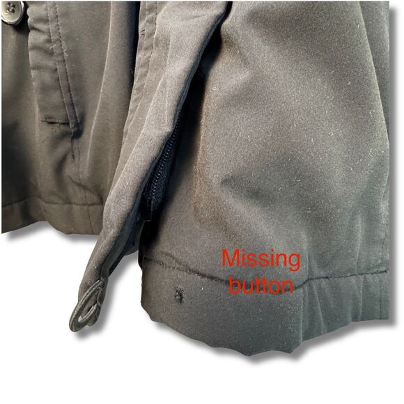 Pendleton Women's Black Parka w/ Real Red Fox Fur Trimmed Hood Small - Picture 10 of 14